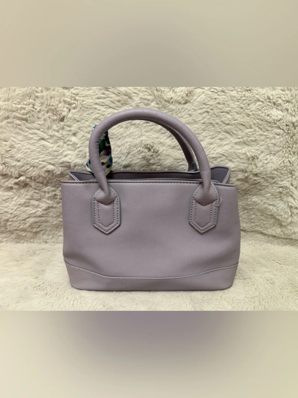 Christian Siriano Lavender Top-Handle Satchel